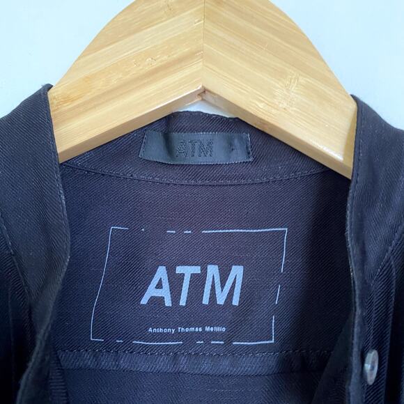 ATM Anthony Thomas Melillo Sleeveless Pintuck Tuxedo Dress in Black XS - Picture 4 of 6